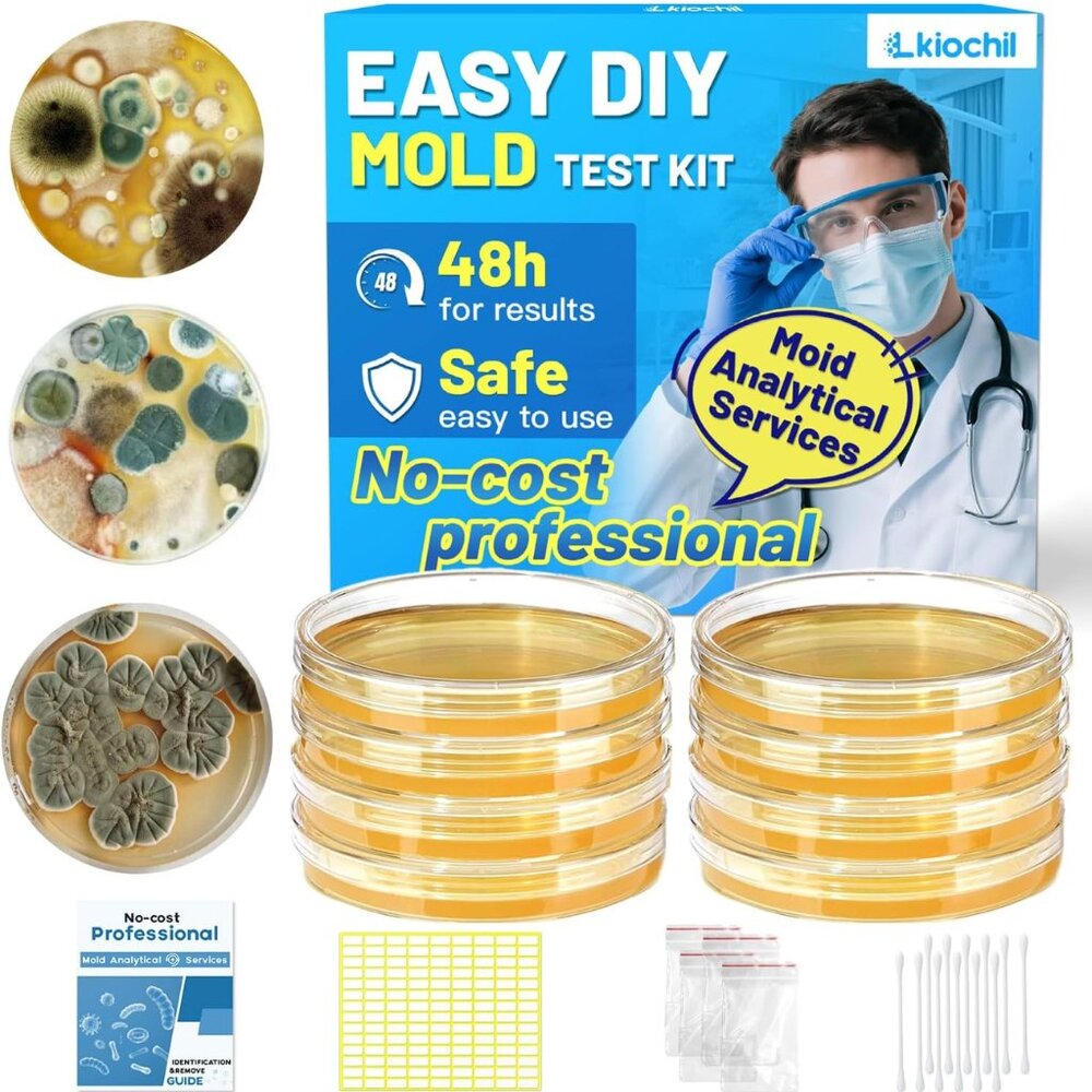 Mold Test Kit for Home - 8 Simple Detection Tests for Surface Mold, HVAC System